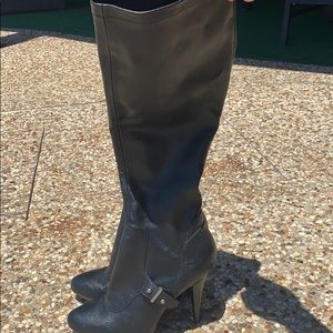 Nine West Black Tall Heeled Boots